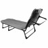 Pat pliabil camping Deluxe Trip cu spatar reglabil tip sezlong, 200x65x32 cm, gri [6]