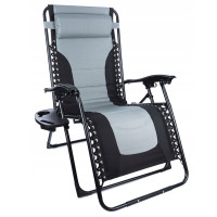 Sezlong scaun pliant plaja sau gradina, Siesta, gravitatie zero, cu tetiera, 175x75x110 cm, negri gri Sezlong scaun pliant plaja sau gradina, Siesta, gravitatie zero, cu tetiera, 175x75x110 cm, negri gri