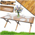 Masa pentru camping cu sistem de pliere rapida, cadru metalic otel, 118x60x45cm, maro [10]