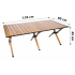 Masa pentru camping cu sistem de pliere rapida, cadru ultra usor din aluminiu, 118x60x45cm, maro [9]