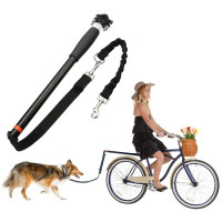 Lesa hands-free de caini pentru bicicleta, Sersimo, Negru Lesa hands-free de caini pentru bicicleta, Sersimo, Negru