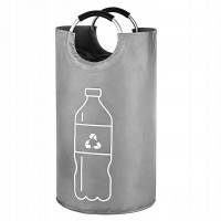 Cos pliabil pentru colectarea sticlelor si dozelor reciclabile SGR, capacitate 90 L, material Oxford rezistent, manere pentru transport, design compac