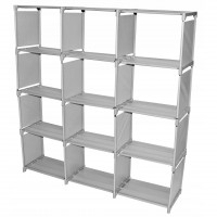 Sistem modular de depozitare Sersimo, 120x126x24 cm, gri