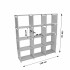 Sistem modular de depozitare Sersimo, 120x126x24 cm, gri [2]