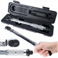 Cheie dinamometrica reglabila 5-25 Nm, cu patrat de antrenare 1/4", lungime 27,5 cm, constructie rezistenta din otel aliat, reglare manuala preci Cheie dinamometrica reglabila 5-25 Nm, cu patrat de antrenare 1/4", lungime 27,5 cm, constructie rezistenta din otel aliat, reglare manuala preci