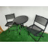 Set mobilier gradina Sersimo Oneiro, 2 scaune pliabile, 1 masa, negru [2]