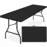 Masa dreptunghiulara pliabila multifunctionala, pentru gradina sau evenimente, 240x75x74 cm, negru [2]