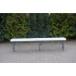 Banca pliabila pentru gradina sau catering, HDPDE, 180x24x42cm, alb [3]