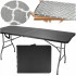 Set masa cu 2 banci pliabile tip valiza pentru gradina, camping, terase, 180x74x74cm, negru [8]