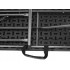 Banca pliabila pentru gradina sau catering, HDPDE, 180x28x43cm, negru [4]