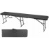 Banca pliabila pentru gradina sau catering, HDPDE, 180x28x43cm, negru [5]