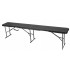 Banca pliabila pentru gradina sau catering, HDPDE, 180x28x43cm, negru [8]