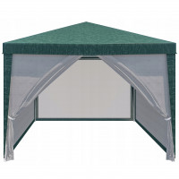 Pavilion cu plasa anti-insecte si fermoar, patrat, 3x3m, Verde