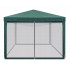 Pavilion cu plasa anti-insecte si fermoar, patrat, 3x3m, Verde [2]