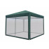 Pavilion cu plasa anti-insecte si fermoar, patrat, 3x3m, Verde [4]