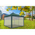 Pavilion cu plasa anti-insecte si fermoar, patrat, 3x3m, Verde [10]