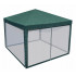 Pavilion cu plasa anti-insecte si fermoar, patrat, 3x3m, Verde [11]