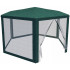 Pavilion cu plasa anti-insecte, fermoar, hexagonal, 200cm, Verde [12]