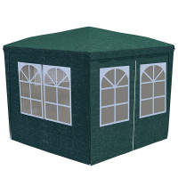 Cort pavilion de gradina hexagonal, 200x200 cm, cu pereti laterali cu ferestre, impermeabil cu rezistenta UV, verde Cort pavilion de gradina hexagonal, 200x200 cm, cu pereti laterali cu ferestre, impermeabil cu rezistenta UV, verde