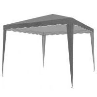 Cort pavilion de gradina pliabil automat pop-up, impermeabil, cu protectie UV, 300x300cm, gri Cort pavilion de gradina pliabil automat pop-up, impermeabil, cu protectie UV, 300x300cm, gri