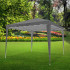 Cort pavilion de gradina pliabil automat pop-up, impermeabil, cu protectie UV, 300x300cm, gri [7]