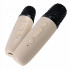 Set karaoke wireless cu 2 microfoane pentru duet si boxa Bluetooth portabila de 6 W, card TF si AUX, acumulator reincarcabil 800 mAh, design compact p [6]