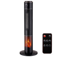 Semineu electric, 2000W, 2 trepte, cu termostat si telecomanda, timer, dispay LED Semineu electric, 2000W, 2 trepte, cu termostat si telecomanda, timer, dispay LED