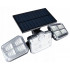Proiector LED solar modular cu 3 lampi, senzor de miscare, 122LED-uri, cu telecomanda [12]