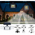 Proiector LED solar modular cu 3 lampi, senzor de miscare, 122LED-uri, cu telecomanda [5]