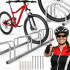 Suport metalic pentru 5 biciclete, montaj podea sau perete, structura solida otel, 135x33x28 cm [6]