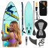 Set SUP gonflabil, 340x82x15 cm, albastru – stand-up paddle, 180 kg, scaun caiac si accesorii [9]