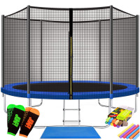 Trambulina Caruzzo, cu scara si plasa de protectie exterioara, 305 cm, 150kg
