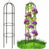 Pergola coloana pentru trandafiri si plante cataratoare, structura otel, 190x40 cm, negru [3]