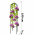 Pergola coloana pentru trandafiri si plante cataratoare, structura otel, 190x40 cm, negru [4]