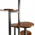 Suport pentru flori si ghivece cu 6 niveluri, structura metalica rezistenta cu polite rotunde de 18 cm, stil industrial si loft, baza stabila de 32 cm [3]
