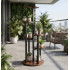 Suport pentru flori si ghivece cu 6 niveluri, structura metalica rezistenta cu polite rotunde de 18 cm, stil industrial si loft, baza stabila de 32 cm [9]