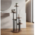 Suport pentru flori si ghivece cu 6 niveluri, structura metalica rezistenta cu polite rotunde de 18 cm, stil industrial si loft, baza stabila de 32 cm [10]