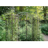 Poarta pentru gradina metalica decorativa, suport plante cataratoare, 170x26x163 cm, stil vintage maro antichizat [3]