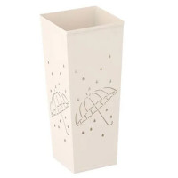 Suport umbrele metalic patrat, 20x20x48 cm, alb Suport umbrele metalic patrat, 20x20x48 cm, alb