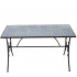Set mobilier gradina, masa si 4 scaune, blat mozaic ceramic, cadru metalic, negru si albastru [12]