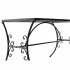 Set mobilier gradina, masa si 4 scaune, blat mozaic ceramic, cadru metalic, negru si albastru [14]