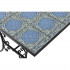 Set mobilier gradina, masa si 4 scaune, blat mozaic ceramic, cadru metalic, negru si albastru [9]