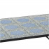 Set mobilier gradina, masa si 4 scaune, blat mozaic ceramic, cadru metalic, negru si albastru [10]
