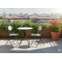 Set mobilier gradina Louloudia 3 piese, masa si 2 scaune pliabile, mozaic decorativ, metal, multicolor [3]