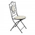Set mobilier gradina Antos 3 piese, masa si 2 scaune pliabile, mozaic decorativ, metal, multicolor [5]