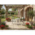 Set mobilier gradina Fylla 3 piese, masa si 2 scaune pliabile, mozaic decorativ, metal, multicolor [11]