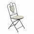 Set mobilier gradina Lemonia 3 piese, masa si 2 scaune pliabile, mozaic decorativ, metal, multicolor [9]