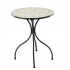 Set mobilier gradina Lemonia 3 piese, masa si 2 scaune pliabile, mozaic decorativ, metal, multicolor [10]