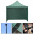 Pavilion pliabil gradina 3x3 m cu acoperis impermeabil si 3 pereti laterali, structura metalica, inaltime reglabila, verde [31]