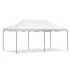Cort pavilion de gradina, pliere rapida, 300x600 cm, inaltime reglabila, cu 3 pereti laterali, impermeabil, alb [7]